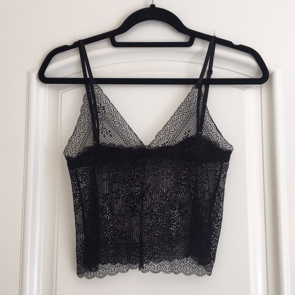 zara top lingerie